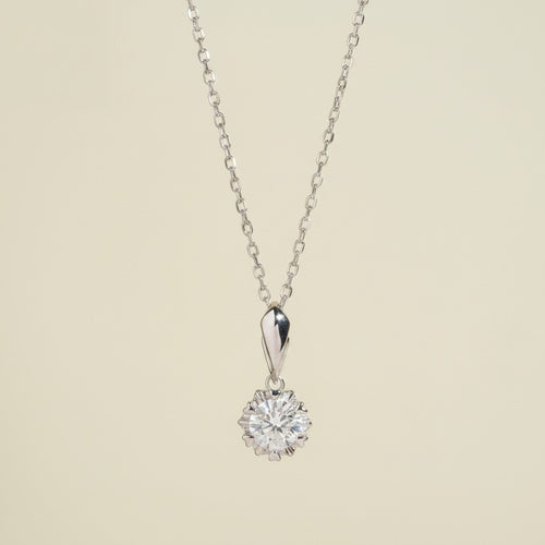 1ct Moissanite Clavicle Necklace