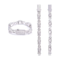 Cuban Chain, S925 Silver Moissanite Eye