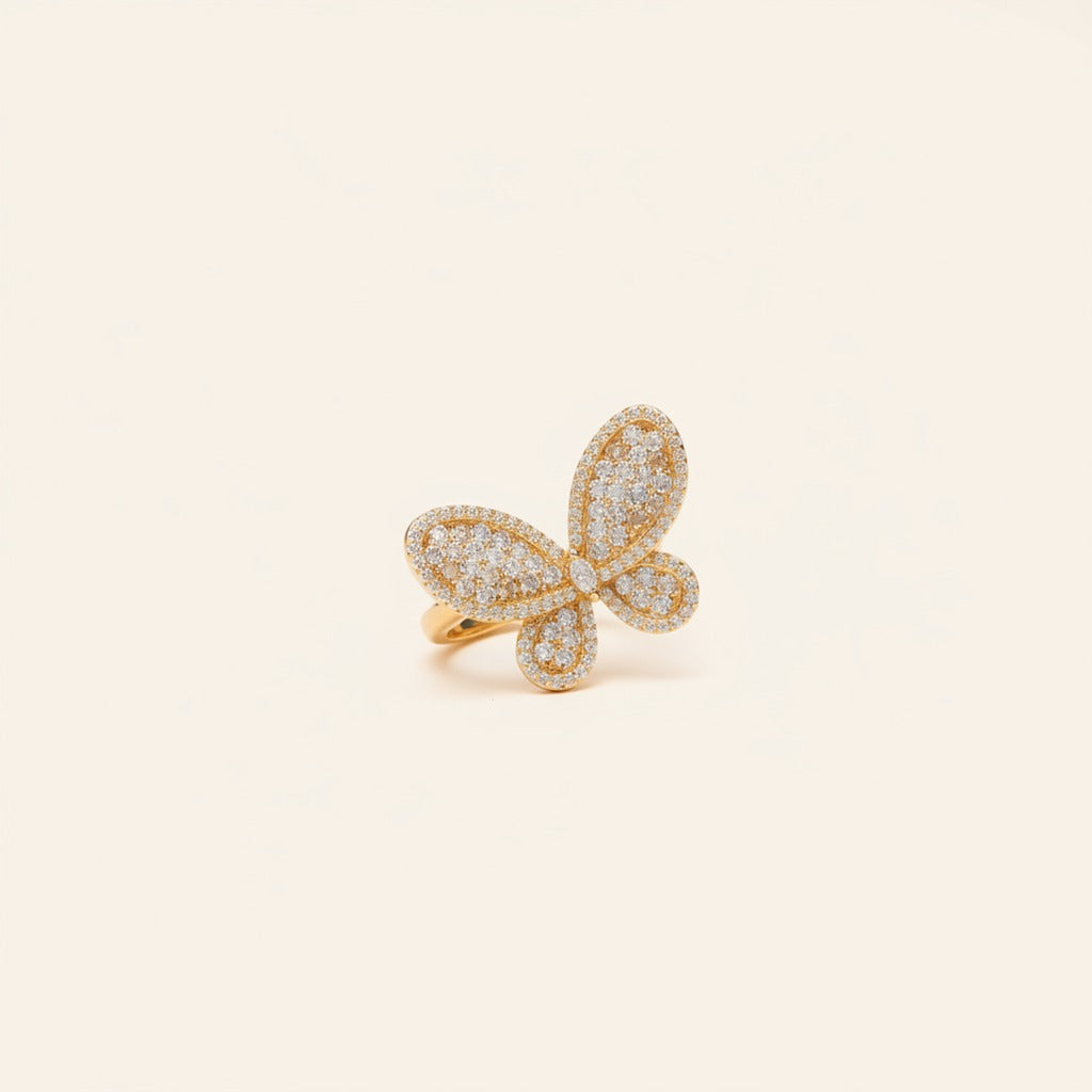 Butterfly Moissanite Ring, Style 8169