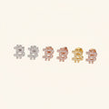 Bitcoin Moissanite Stud Earrings