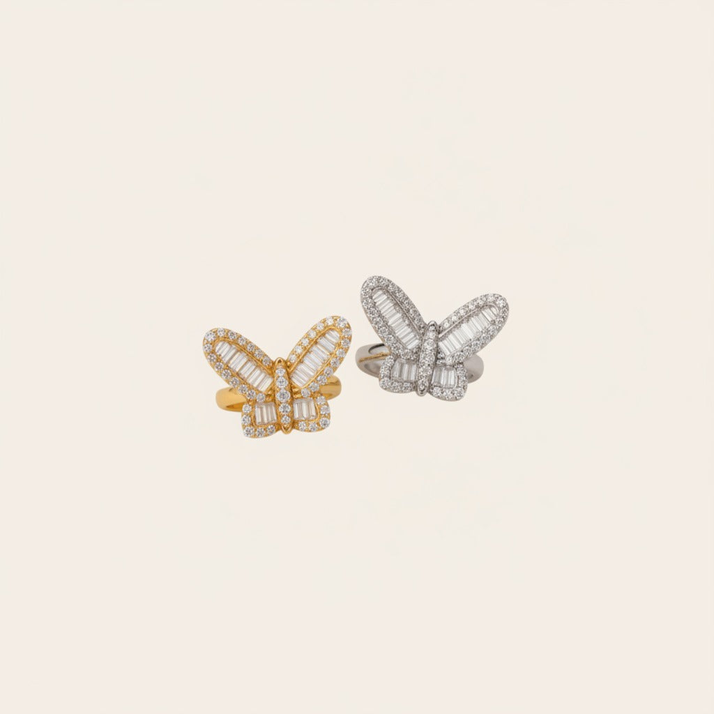 Butterfly Moissanite Ring
