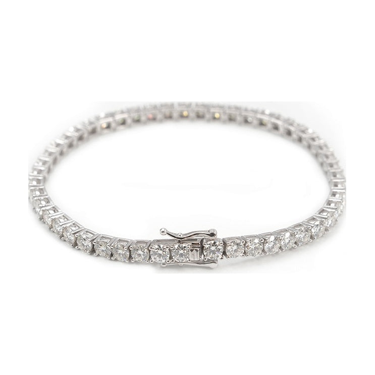 S925 4mm Moissanite Tennis Chain Hip-Hop Unisex