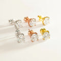 4-Prong Moissanite Stud Earrings
