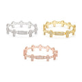 Cross 8-Shape Cuban Chain 15mm, S925 Silver, Moissanite Bracelet