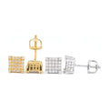 S925 Silver Square Moissanite Stud Earrings