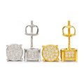 S925 Silver D-Color Moissanite Stud Earrings