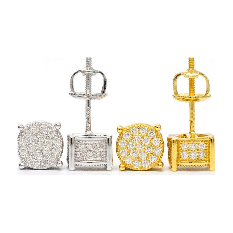 S925 Silver D-Color Moissanite Stud Earrings