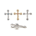 2025 S925 Colorful Moissanite Cross Pendant, Street Style