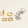 Vintage Moissanite Hoop Earrings