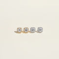 Box Moissanite Stud Earrings