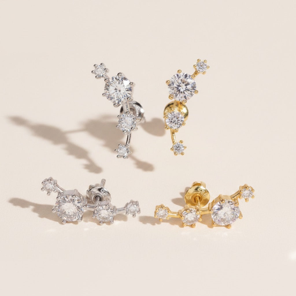 6.0mm Moissanite Stud Earrings