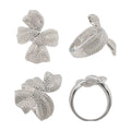 S925 Silver Moissanite Butterfly Ring French Vintage Proposal