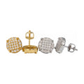 Heart Studs, S925 Silver, D Color Moissanite