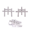 S925 Cross Pendant Full Moissanite Hip-Hop Luxury